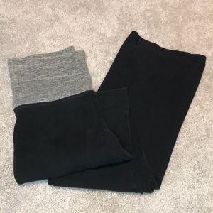 Victoria’s Secret Gray and Black Yoga Pants